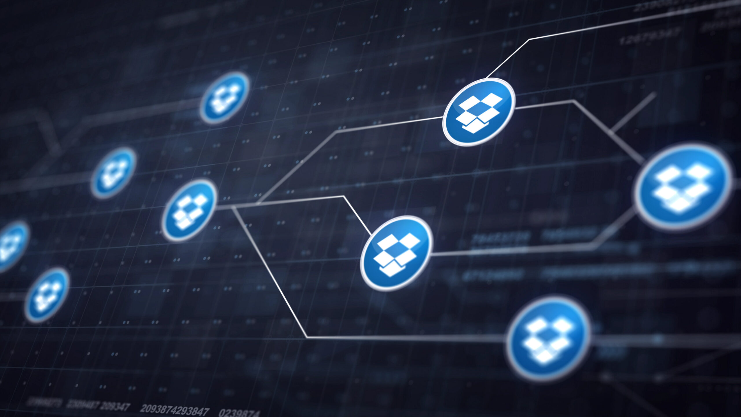dropbox icon line icon connection circuit board scaled